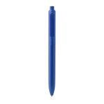 Stylo avec clip pince assorti, plastique mat et encre bleue couleur bleu roi quatrième vue