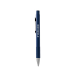 Stylo en aluminium recyclé à finition mate et encre bleue vue principale