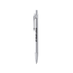 Stylo à bille en aluminium avec détails translucides et encre bleue vue principale