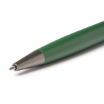 Stylo à bille rotatif en aluminium recyclé avec recharge jumbo à encre bleue couleur vert foncé vue détaillée 1