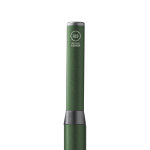 Stylo à bille rotatif en aluminium recyclé avec recharge jumbo à encre bleue couleur vert foncé vue détaillée 3