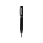 Stylo à bille rotatif en aluminium recyclé avec recharge jumbo à encre bleue vue principale