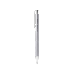 Stylo à bille en aluminium avec finition métallique mate et encre bleue vue principale