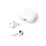 Écouteurs sans fil en plastique avec kit mains libres et Bluetooth couleur blanc vue détaillée 3