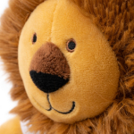 Peluche animal assis avec t-shirt blanc personnalisable couleur marron vue détaillée 3