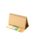 Carnet planificateur en carton recyclé à couverture rigide avec anneaux vue principale