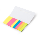 Bloc-notes adhésif en carton avec notes et mini-notes multicolores couleur blanc vue détaillée 3