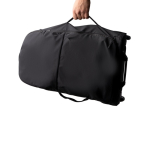 Trolley en nylon recyclé avec compartiments organisés et poignées couleur noir vue détaillée 5