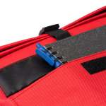 Sac à dos extensible en polyester écoresponsable avec compartiment principal 15'' couleur rouge vue détaillée 3