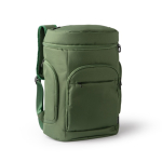 Sac à dos rembourré en polyester recyclé avec ouverture par le haut 15'' couleur vert foncé première vue d'usage