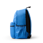 Sac à dos pour ordinateur portable en plastique recyclé avec dos rembourré 17'' couleur bleu roi troisième vue d'usage