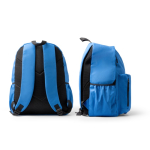 Sac à dos pour ordinateur portable en plastique recyclé avec dos rembourré 17'' couleur bleu roi vue détaillée 1