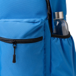 Sac à dos pour ordinateur portable en plastique recyclé avec dos rembourré 17'' couleur bleu roi vue détaillée 2