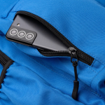 Sac à dos pour ordinateur portable en plastique recyclé avec dos rembourré 17'' couleur bleu roi vue détaillée 3