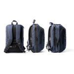Sac à dos extensible professionnel pour ordinateur portable en nylon 900D 17” couleur bleu marine vue détaillée 1