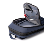 Sac à dos extensible professionnel pour ordinateur portable en nylon 900D 17” couleur bleu marine vue détaillée 2