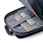 Sac à dos extensible professionnel pour ordinateur portable en nylon 900D 17” couleur bleu marine vue détaillée 3