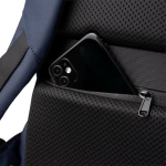 Sac à dos extensible professionnel pour ordinateur portable en nylon 900D 17” couleur bleu marine vue détaillée 5