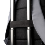 Sac à dos pour ordinateur en plastique recyclé avec bandes réfléchissantes 15” couleur gris vue détaillée 5