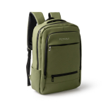 Sac à dos professionnel en cuir synthétique avec double poche rembourrée 17” couleur vert foncé