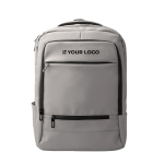 Sac à dos professionnel en cuir synthétique avec double poche rembourrée 17” vue principale