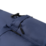 Sac à dos en polyester recyclé avec rabat à boucles 15” couleur bleu marine vue détaillée 3