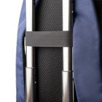 Sac à dos en polyester recyclé avec rabat à boucles 15” couleur bleu marine vue détaillée 5