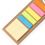 Marque-page multifonction en carton recyclé avec notes adhésives couleur naturel vue détaillée 2