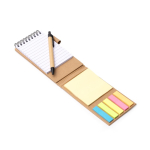 Set de bureau en carton recyclé avec support pour téléphone portable et encre bleue couleur naturel vue détaillée 2
