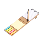 Set de bureau en carton recyclé avec support pour téléphone portable et encre bleue couleur naturel vue détaillée 4