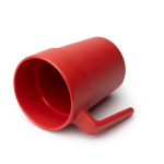 Tasse en céramique avec anse ergonomique et intérieur assorti 250ml couleur rouge vue détaillée 1