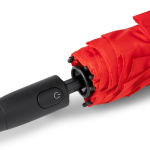 Parapluie pliant automatique à bouton avec système anti-vent Ø100 couleur rouge vue détaillée 4