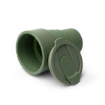 Gobelet pliable en silicone finition mate avec anneau amovible 400ml couleur vert foncé vue détaillée 1