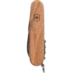 Couteau Victorinox en inox et bois avec 10 fonctions intégrées couleur bois cinquième vue