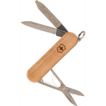 Couteau Victorinox en inox et bois avec 5 fonctions pratiques couleur marron deuxième vue