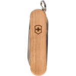 Couteau Victorinox en inox et bois avec 5 fonctions pratiques couleur marron troisième vue