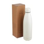 Gourde en inox recyclé antifuite finition mate 700 ml couleur blanc troisième vue