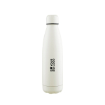 Gourde en inox recyclé antifuite finition mate 700 ml couleur blanc avec zone d'impression