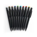 Stylo aluminium recyclé revêtement gomme à encre bleue couleur bleu ciel cinquième vue