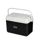 Glacière rigide isolante avec poignée robuste, capacité 4 L couleur noir avec zone d'impression