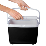 Glacière rigide double paroi avec poignée, capacité 13 L couleur noir quatrième vue