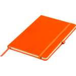 Carnet A5 en PU recyclé avec marque-page et pages lignées couleur orange sixième vue