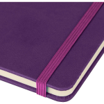 Carnet A5 en PU recyclé avec marque-page et pages lignées couleur violet huitième vue