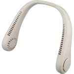 Ventilateur tour de cou mains libres 3 vitesses 800 mAh couleur blanc troisième vue