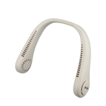 Ventilateur tour de cou mains libres 3 vitesses 800 mAh couleur blanc avec zone d'impression
