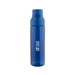 Gourde en Tritan résistante avec fermeture clic et anse 750 ml couleur bleu avec zone d'impression