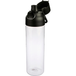 Bouteille en Tritan transparente avec bouchon coloré à pression 750 ml couleur noir cinquième vue