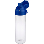 Bouteille en Tritan transparente avec bouchon coloré à pression 750 ml couleur bleu deuxième vue