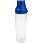 Bouteille en Tritan transparente avec bouchon coloré à pression 750 ml couleur bleu septième vue