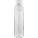 Bouteille en Tritan transparente avec bouchon coloré à pression 750 ml couleur blanc deuxième vue